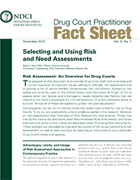 Ohio Risk Assessment System in Missouri - Link to NDCI brochure on RNR Assessments